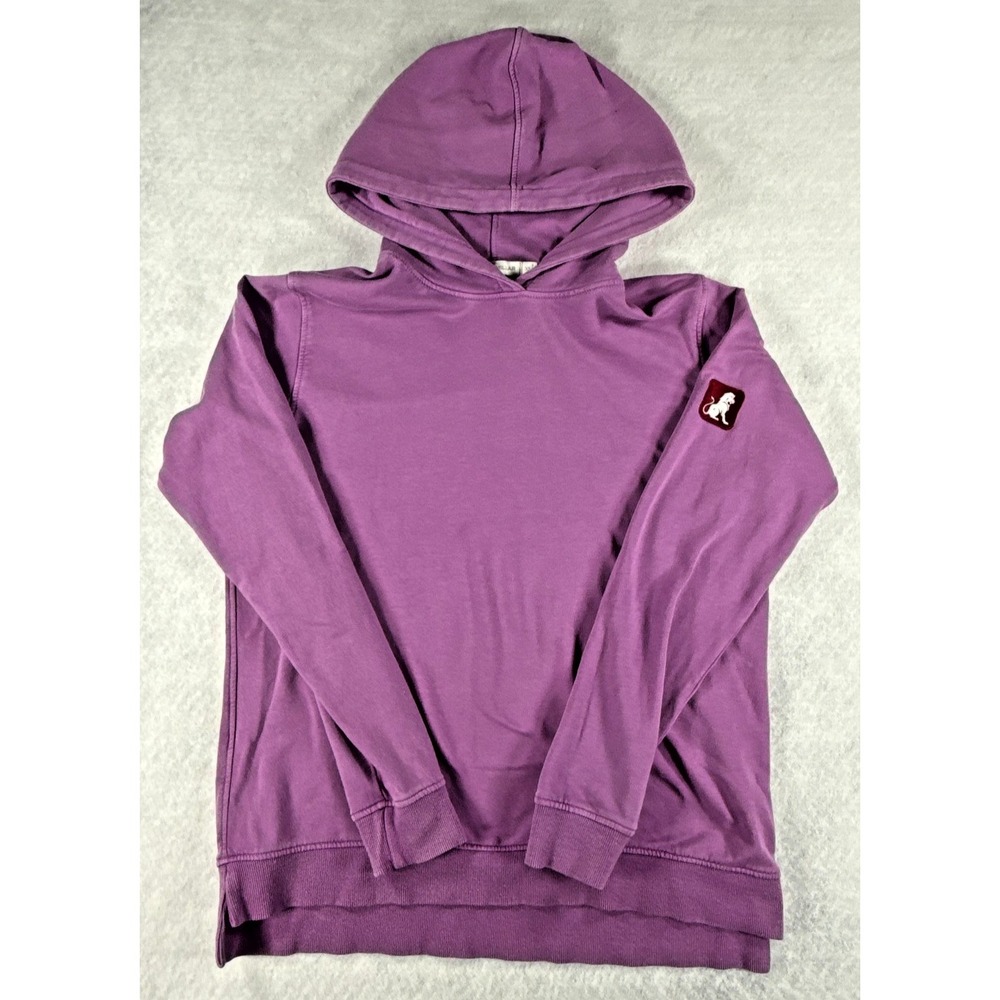 Peter‎ Millar Womens XS Purple Pullover Hoodie Lion Embroidered Patch